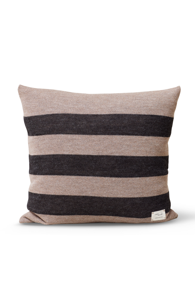 Brown Wool Square Pillow | Form & Refine Aymara | Woodfurniture.com