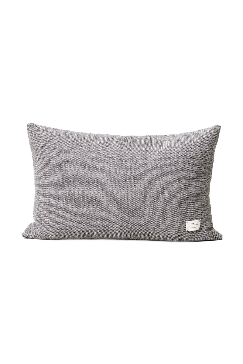 Dark Gray Wool Rectangular Pillow | Form & Refine Aymara | Woodfurniture.com