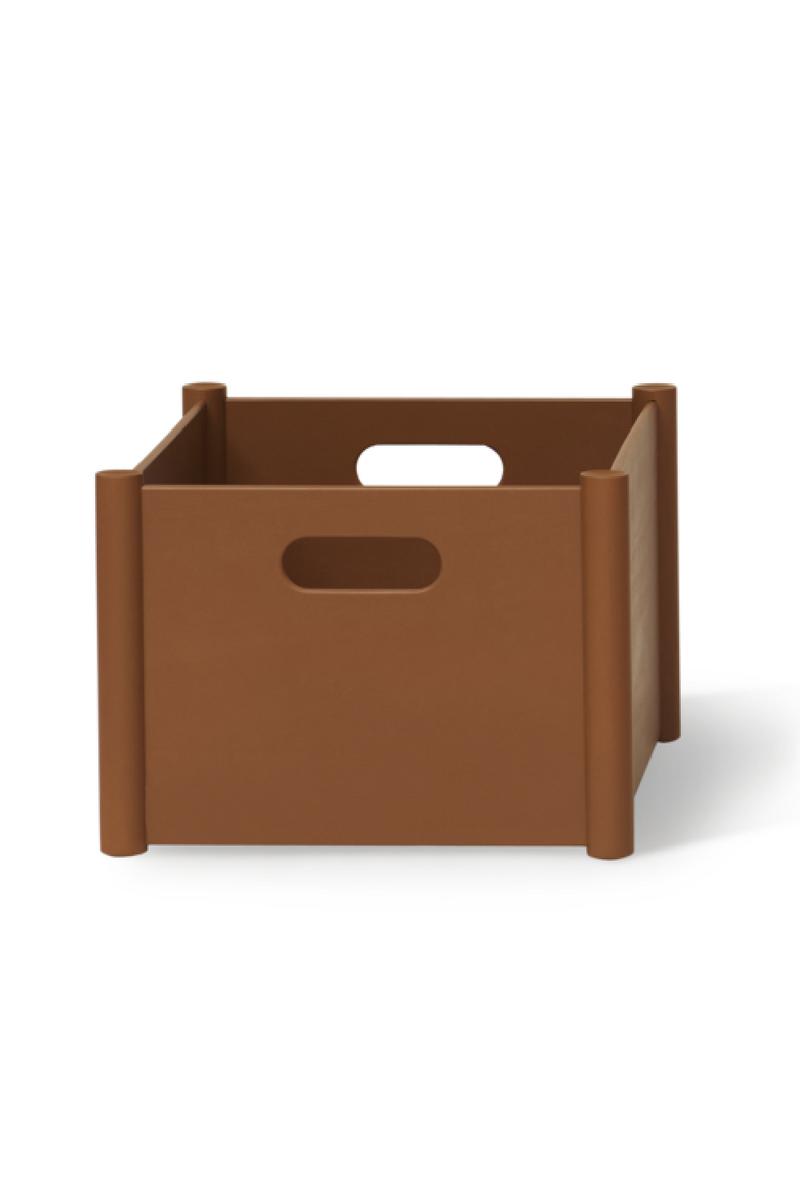 Clay Brown Storage Box M | Form & Refine Pillar | Woodfurniture.com