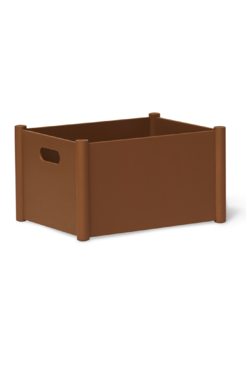 Clay Brown Storage Box L | Form & Refine Pillar | Woodfurniture.com