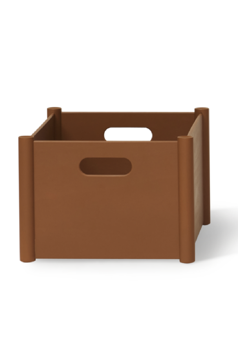 Clay Brown Storage Box L | Form & Refine Pillar | Woodfurniture.com