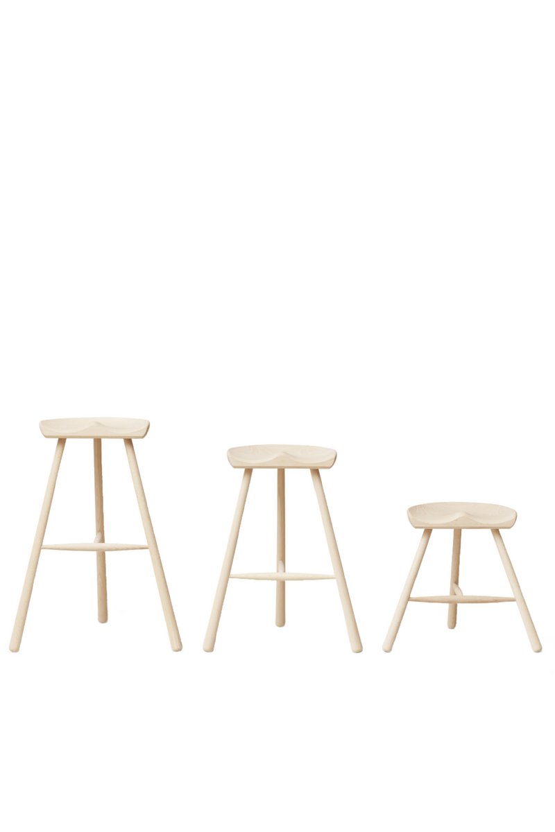 Oiled Beech Accent Stool | Form & Refine Shoemaker Chair™ | Woodfurniture.com