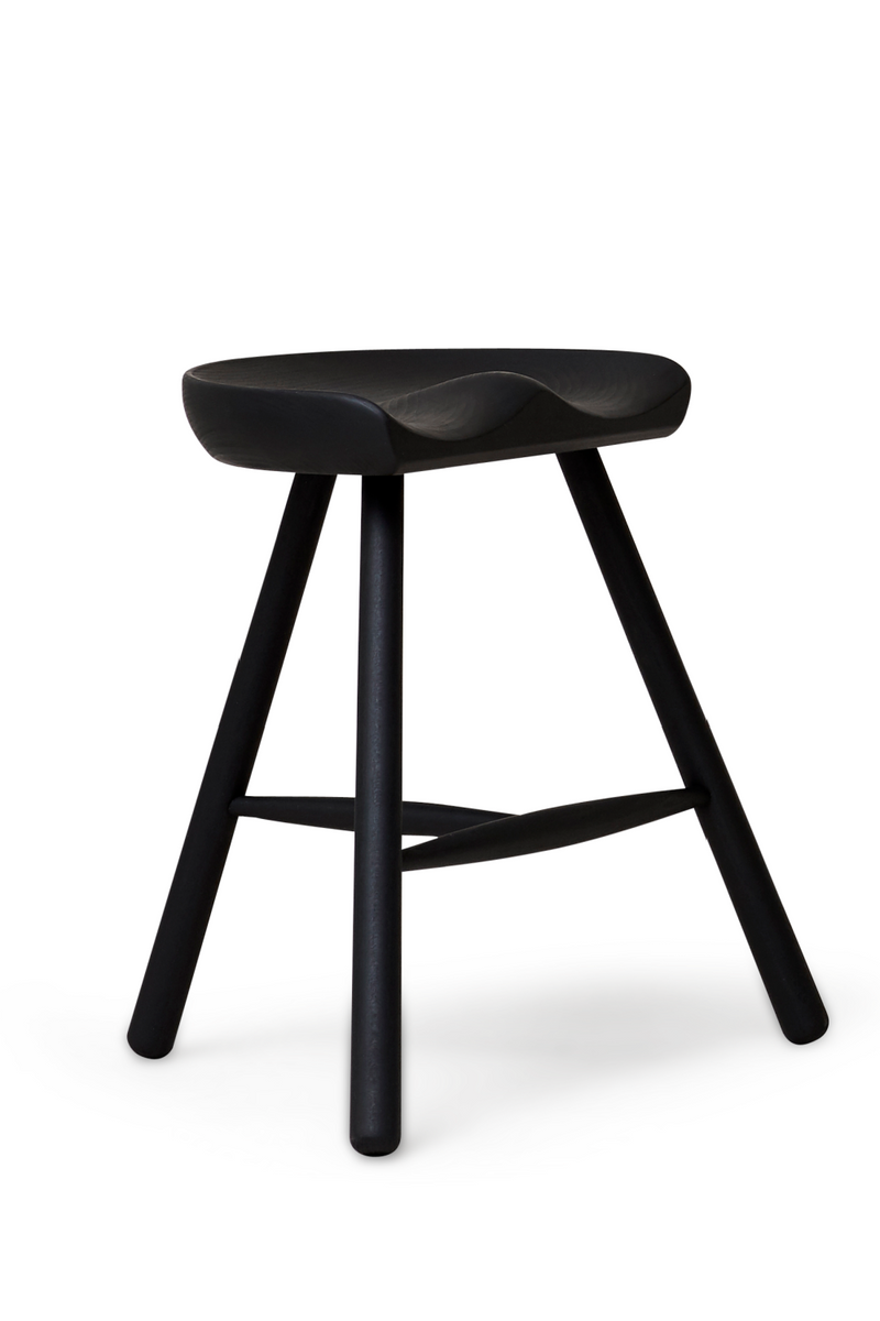 Black Beech Accent Stool | Form & Refine Shoemaker Chair™ | Woodfurniture.com