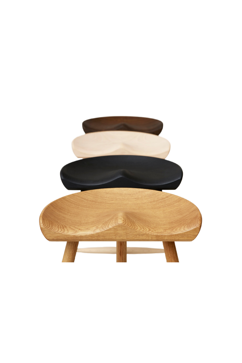 Black Beech Accent Stool | Form & Refine Shoemaker Chair™ | Woodfurniture.com