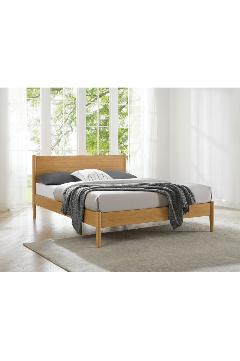 Retro-Inspired Bamboo Platform Bed | Greenington Ria | Woodfurniture.com