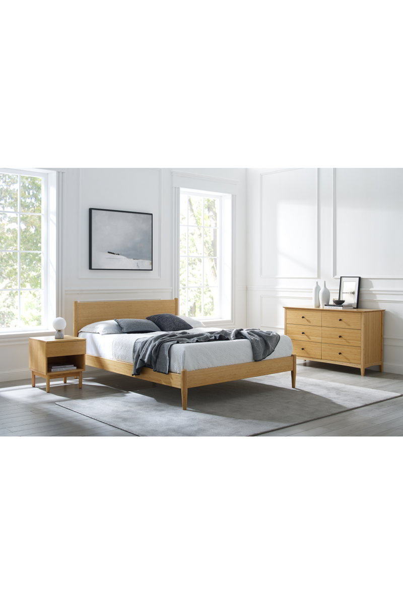 Retro-Inspired Bamboo Platform Bed | Greenington Ria | Oroatrade.com