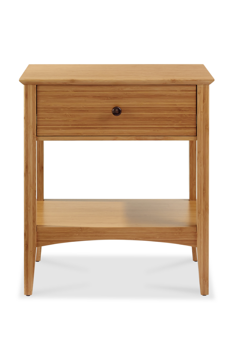 Caramelized Bamboo 1-Drawer Nightstand | Greenington Willow | Oroatrade.com