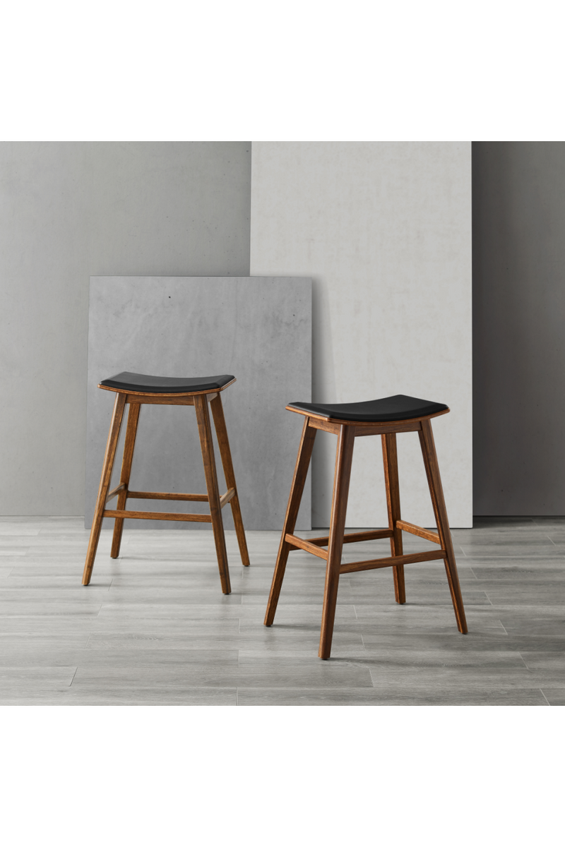 Exotic Bamboo Molded Counter Stools (2) | Greenington Terra | Woodfurniture.com