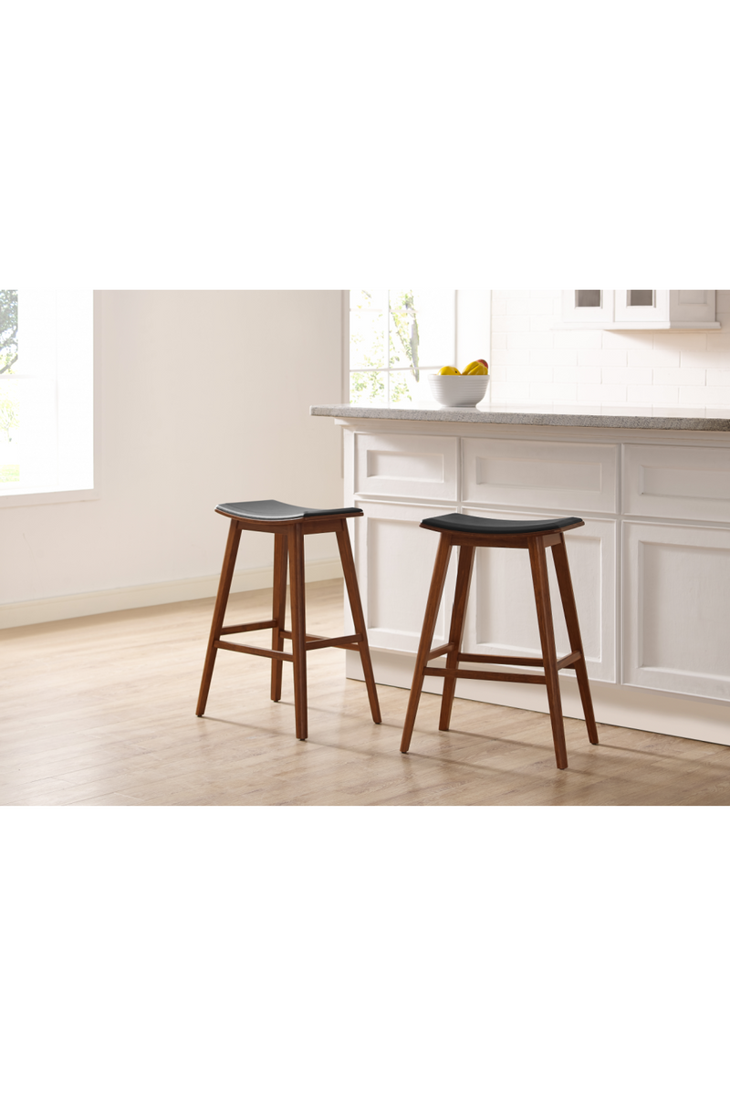 Exotic Bamboo Molded Counter Stools (2) | Greenington Terra | Woodfurniture.com