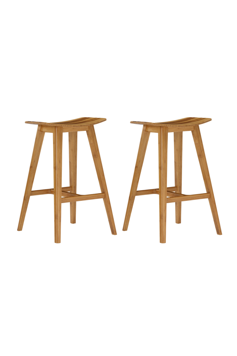 Caramelized Bamboo Counter Stools (2) | Greenington Tigris | Woodfurniture.com