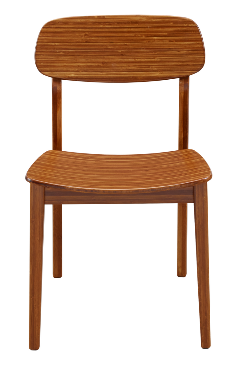 Bamboo Minimalist Dining Chair (Set of 2) | Greenington Currant | Oroatrade.com