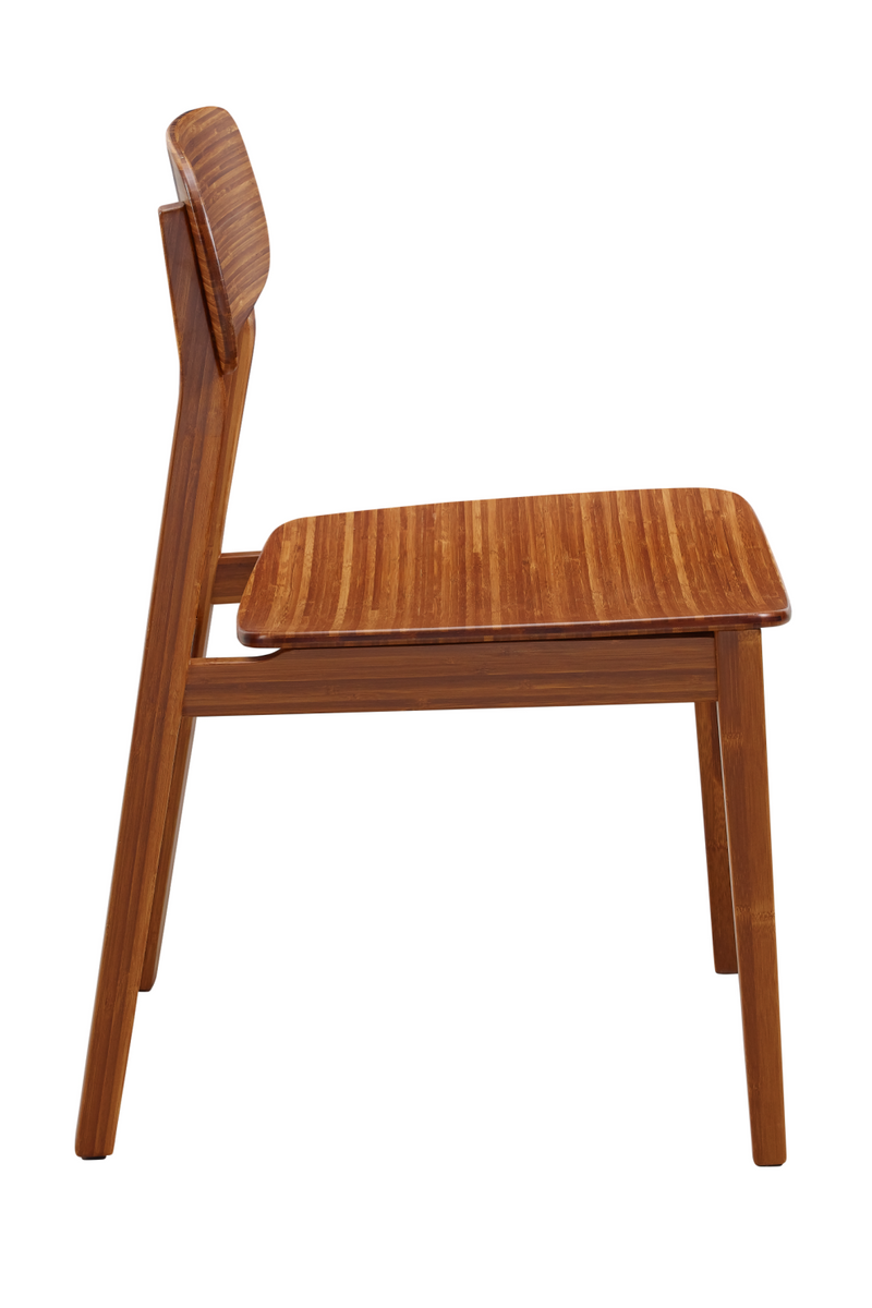 Bamboo Minimalist Dining Chair (Set of 2) | Greenington Currant | Oroatrade.com