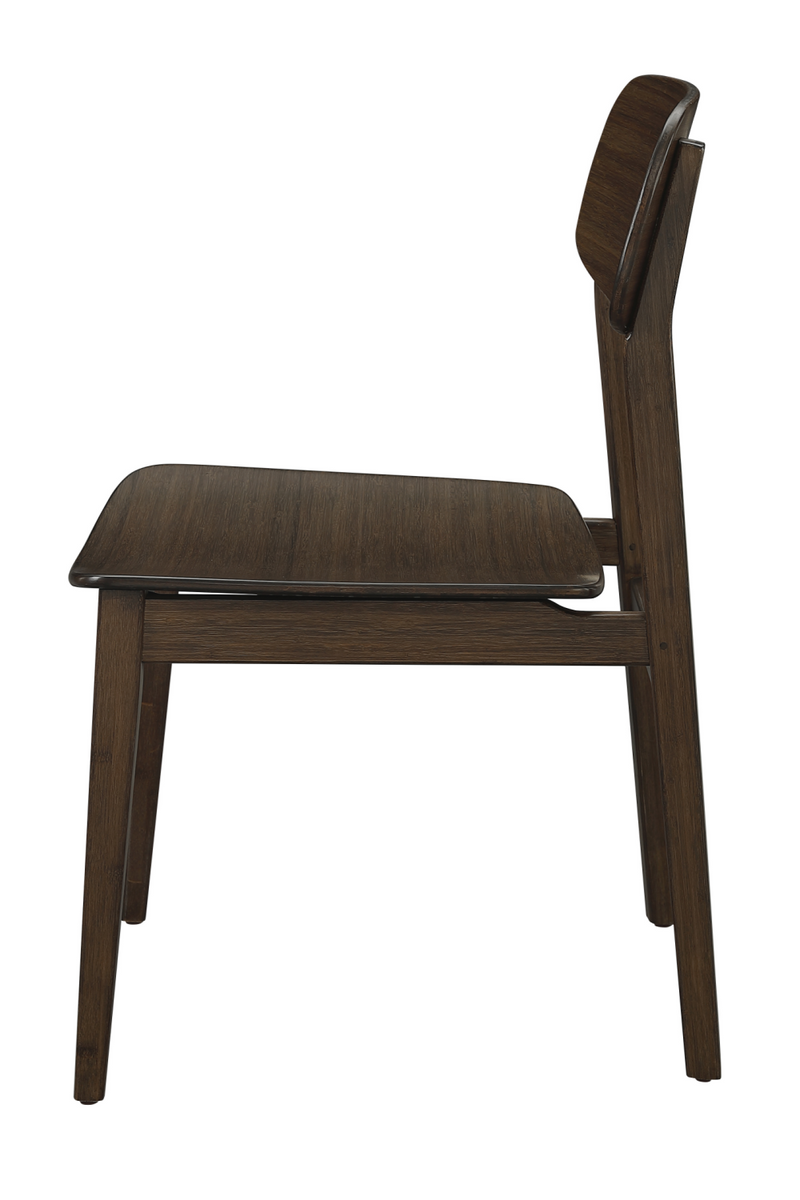 Bamboo Minimalist Dining Chair (Set of 2) | Greenington Currant | Oroatrade.com