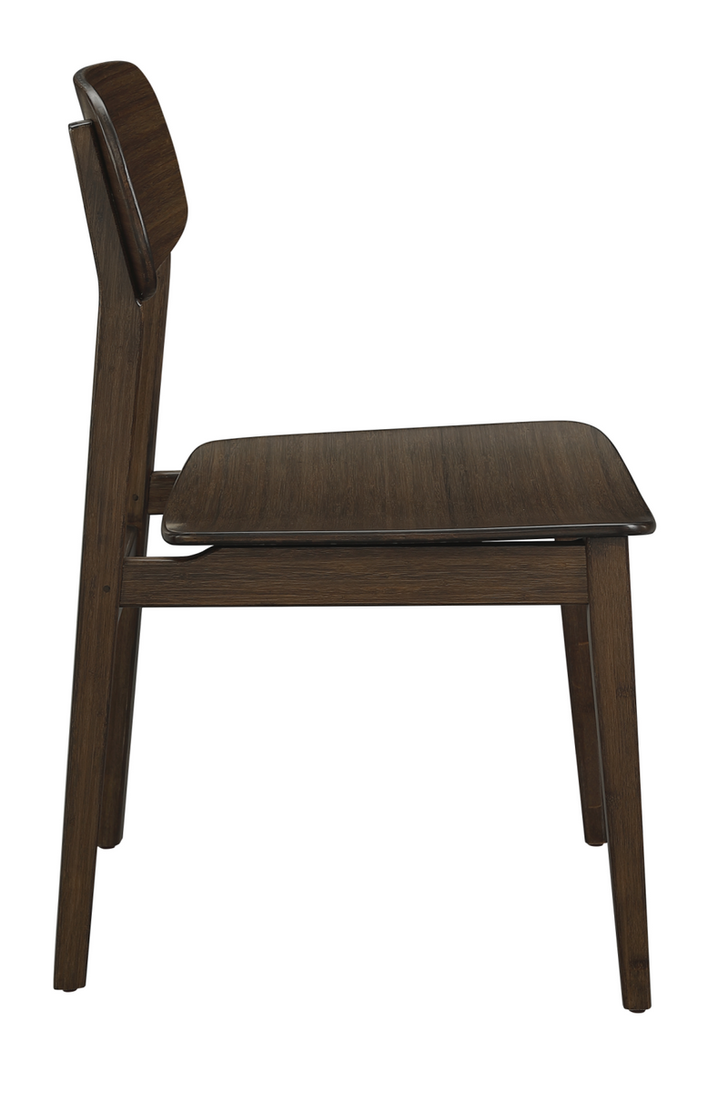 Bamboo Minimalist Dining Chair (Set of 2) | Greenington Currant | Oroatrade.com