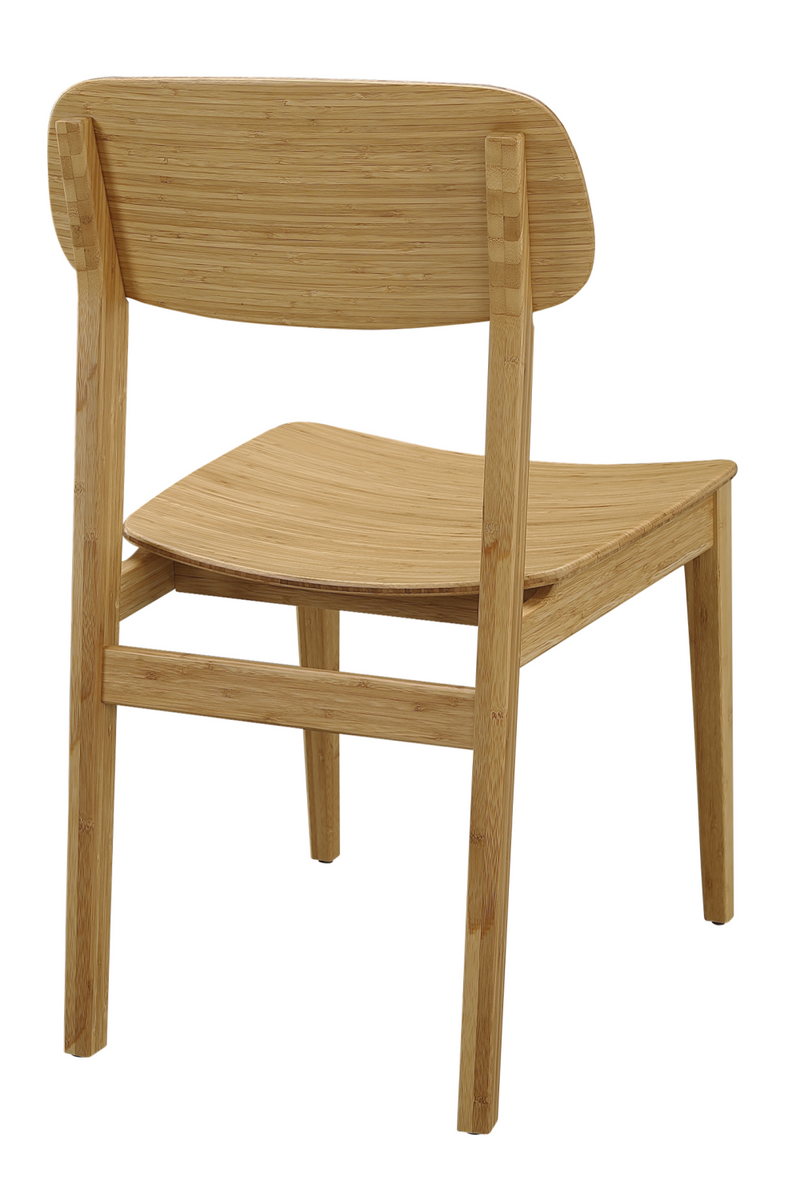 Bamboo Minimalist Dining Chair (Set of 2) | Greenington Currant | Oroatrade.com