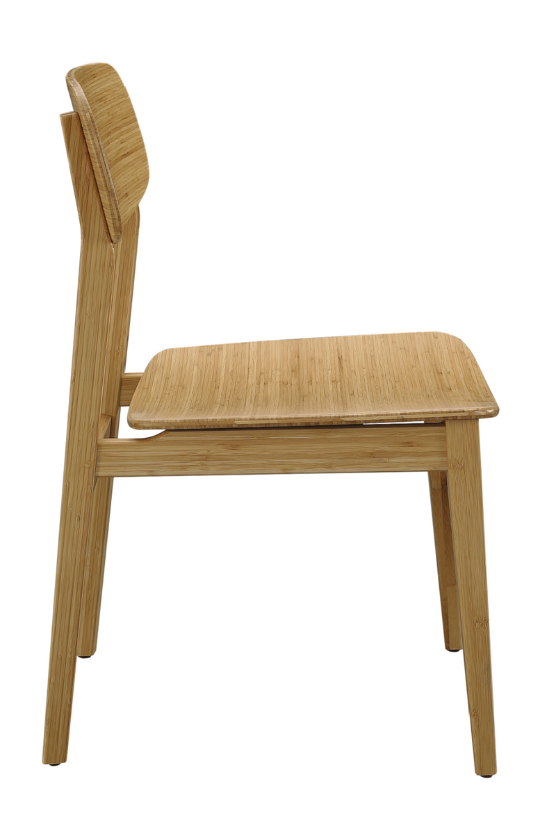 Bamboo Minimalist Dining Chair (Set of 2) | Greenington Currant | Oroatrade.com