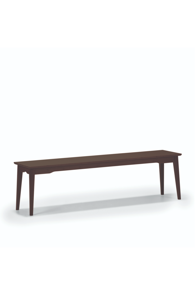 Scandinavian Bamboo Long Bench | Greenington Currant | Woodfurniture.com 