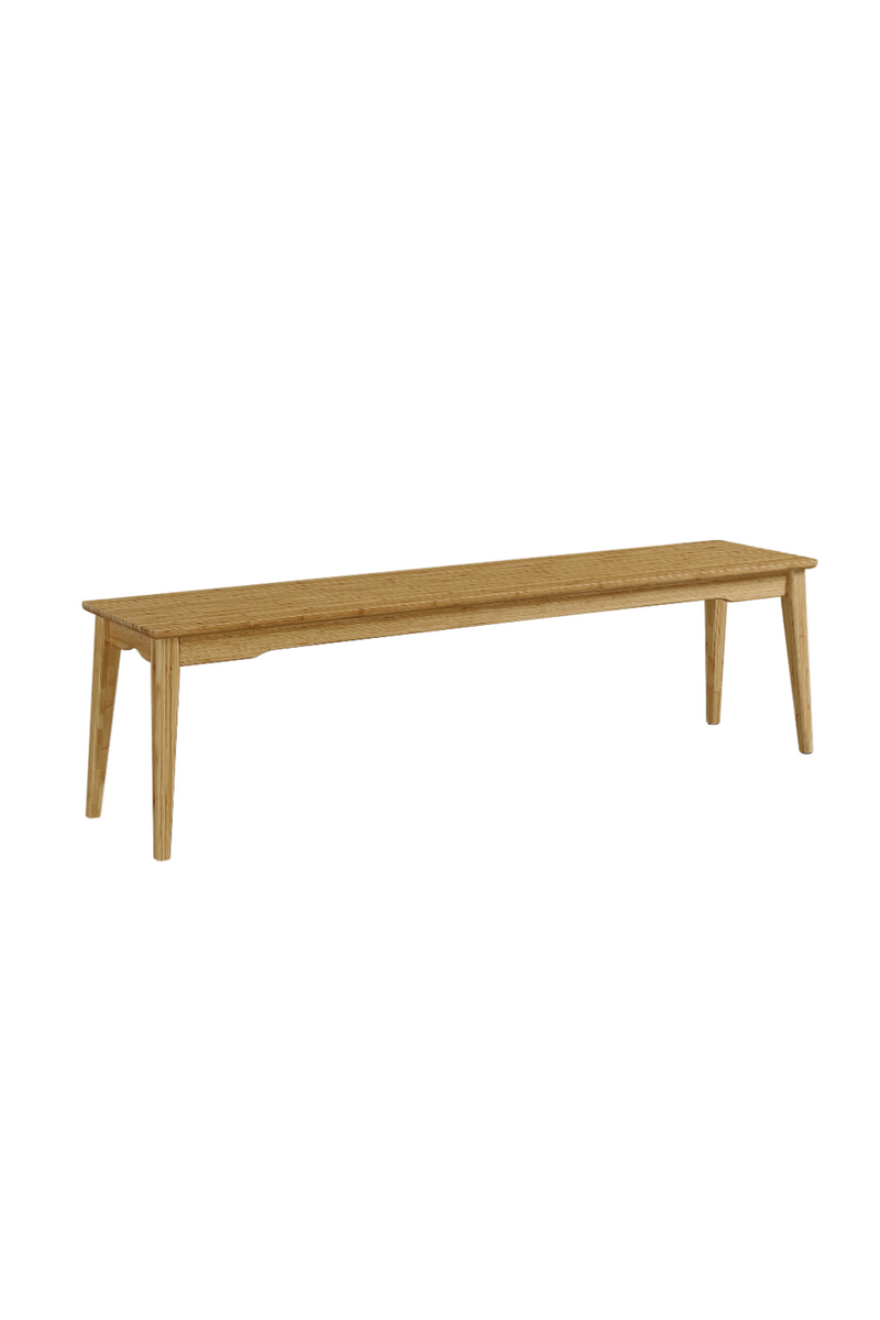 Scandinavian Bamboo Long Bench | Greenington Currant | Woodfurniture.com 