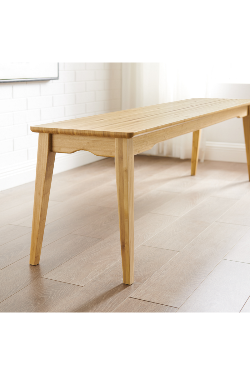 Scandinavian Bamboo Long Bench | Greenington Currant | Woodfurniture.com 