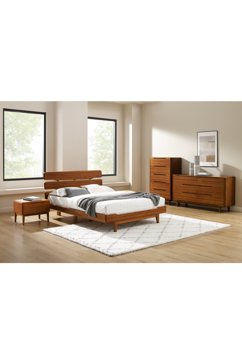 Bamboo Scandinavian Platform Bed | Greenington Currant | Woodfurniture.com