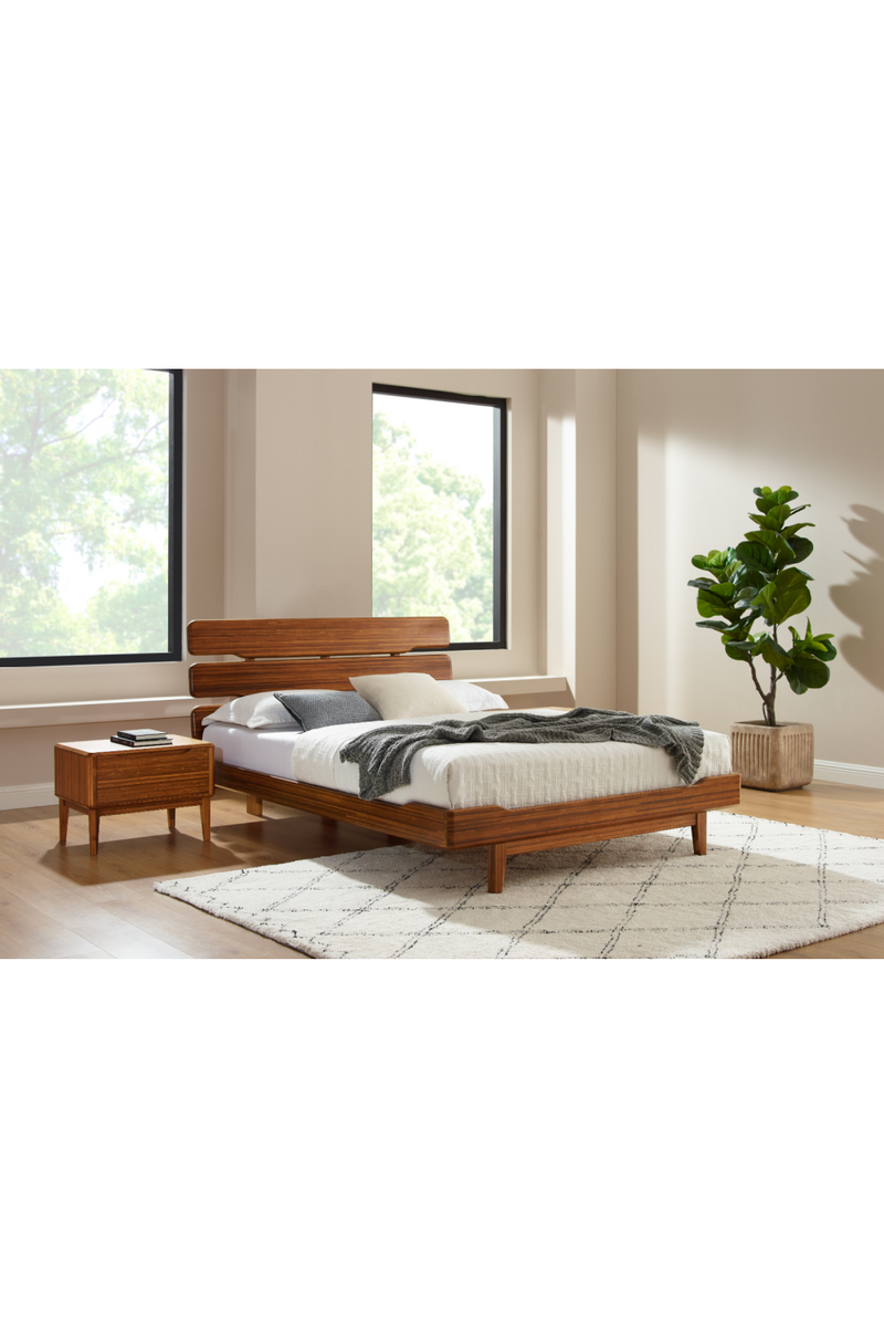 Bamboo Scandinavian Platform Bed | Greenington Currant | Woodfurniture.com