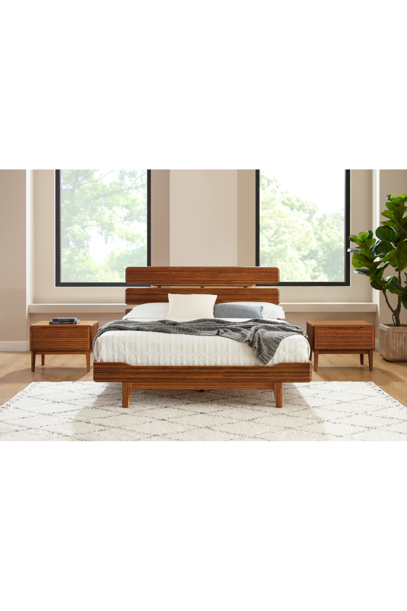 Bamboo Scandinavian Platform Bed | Greenington Currant | Woodfurniture.com