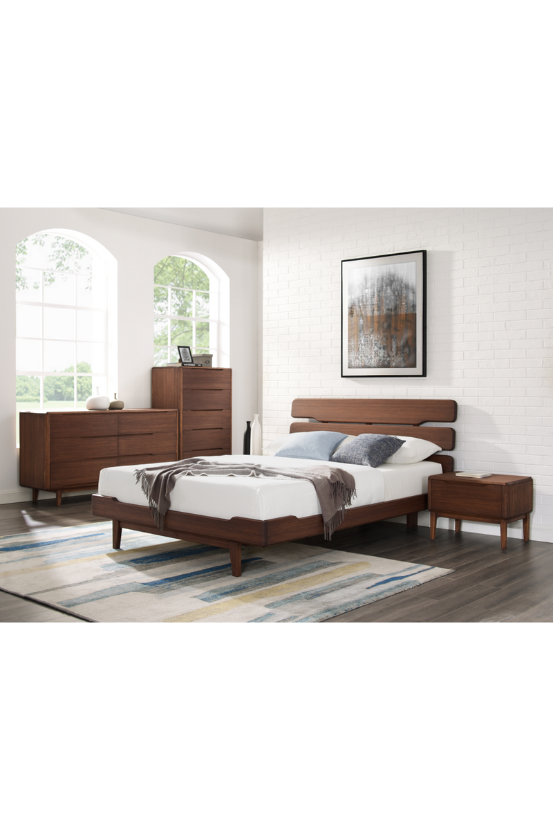 Scandinavian Platform Bed | Greenington Currant | Woodfurniture.com