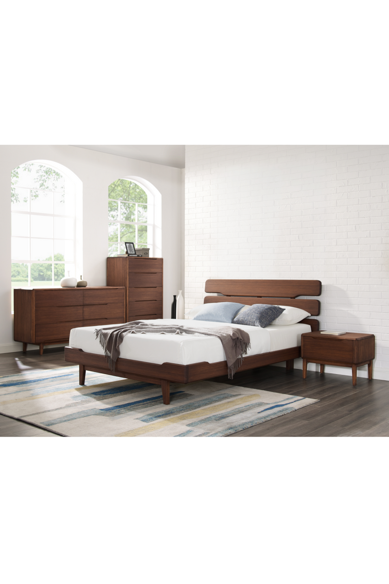 Scandinavian Platform Bed | Greenington Currant | Woodfurniture.com