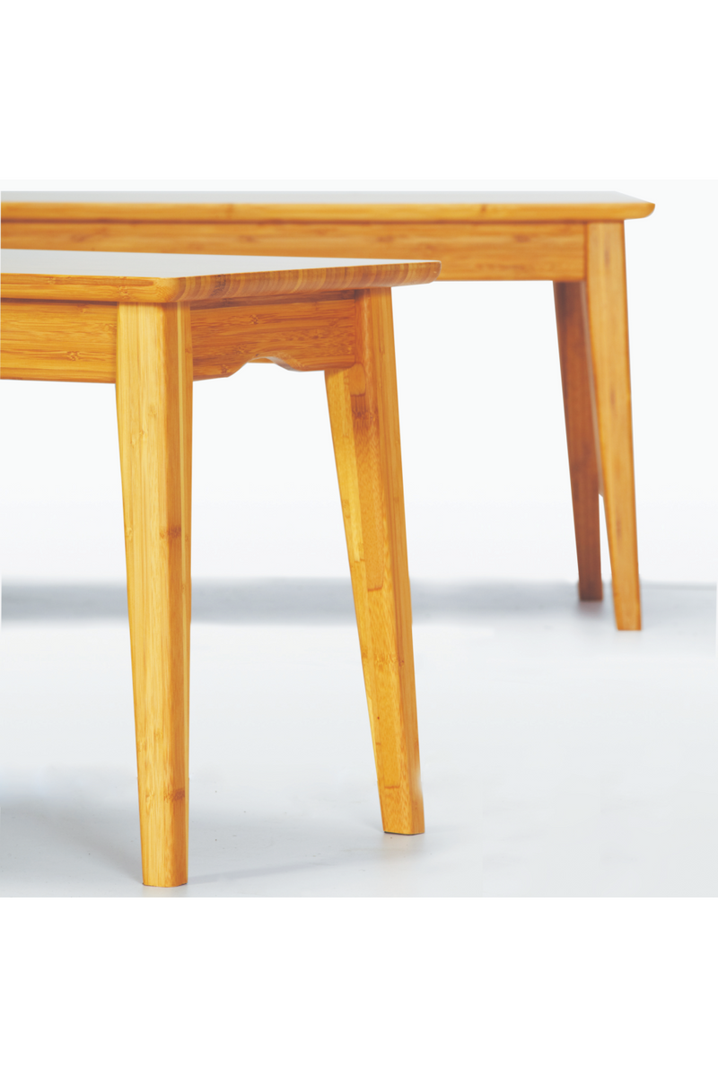 Scandinavian Bamboo Long Bench | Greenington Currant | Woodfurniture.com 