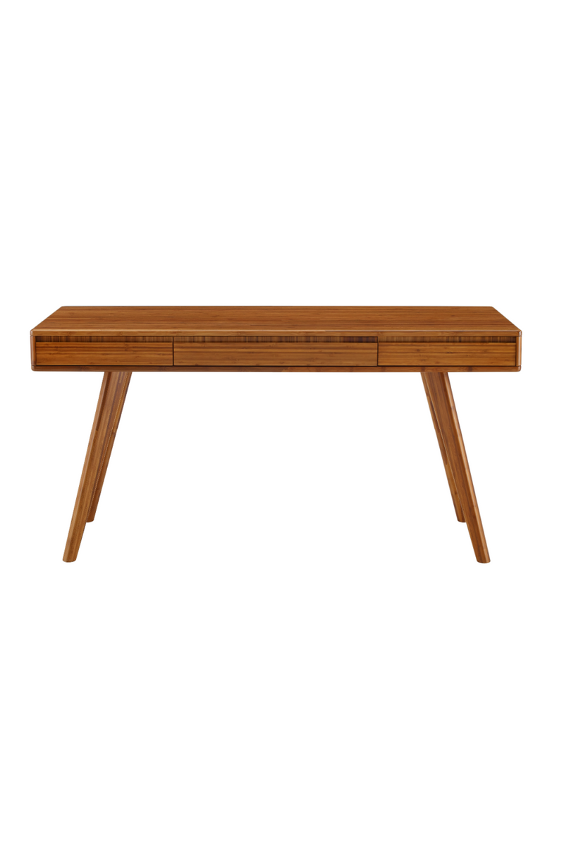 3-Drawer Bamboo Writing Desk | Greenington Currant | Woodfurniture.com