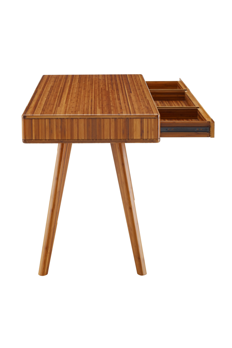 3-Drawer Bamboo Writing Desk | Greenington Currant | Woodfurniture.com