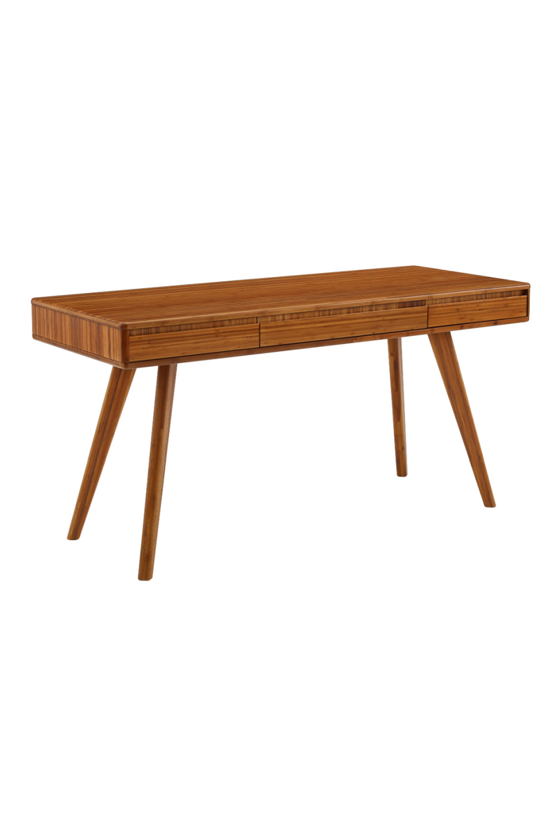 3-Drawer Bamboo Writing Desk | Greenington Currant | Woodfurniture.com