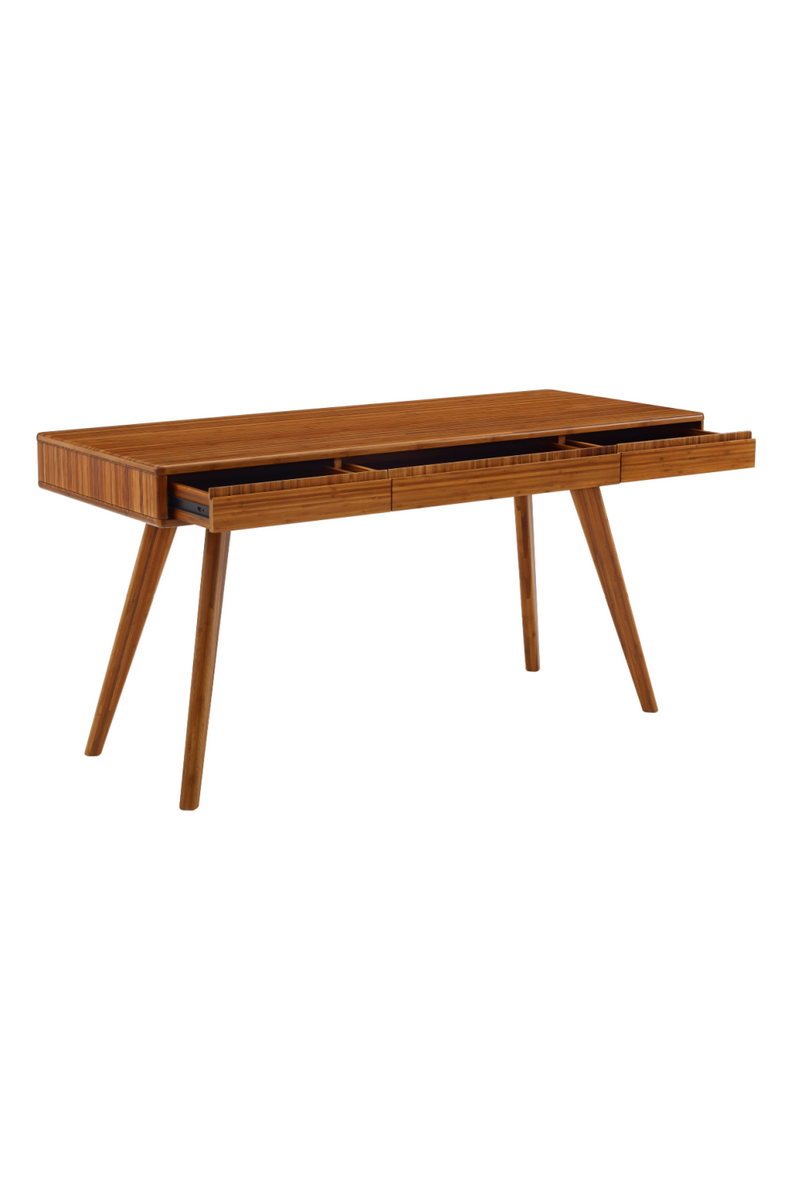 3-Drawer Bamboo Writing Desk | Greenington Currant | Woodfurniture.com