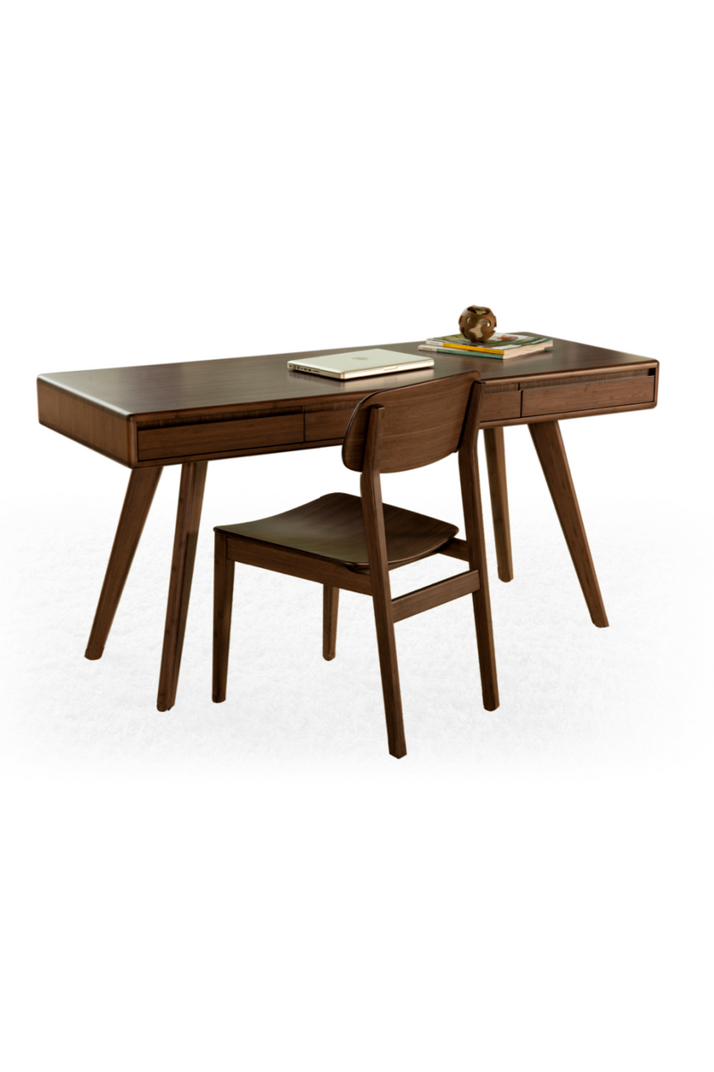 3-Drawer Bamboo Writing Desk | Greenington Currant | Woodfurniture.com