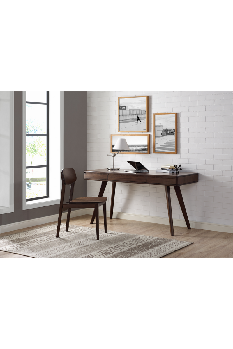 3-Drawer Bamboo Writing Desk | Greenington Currant | Woodfurniture.com