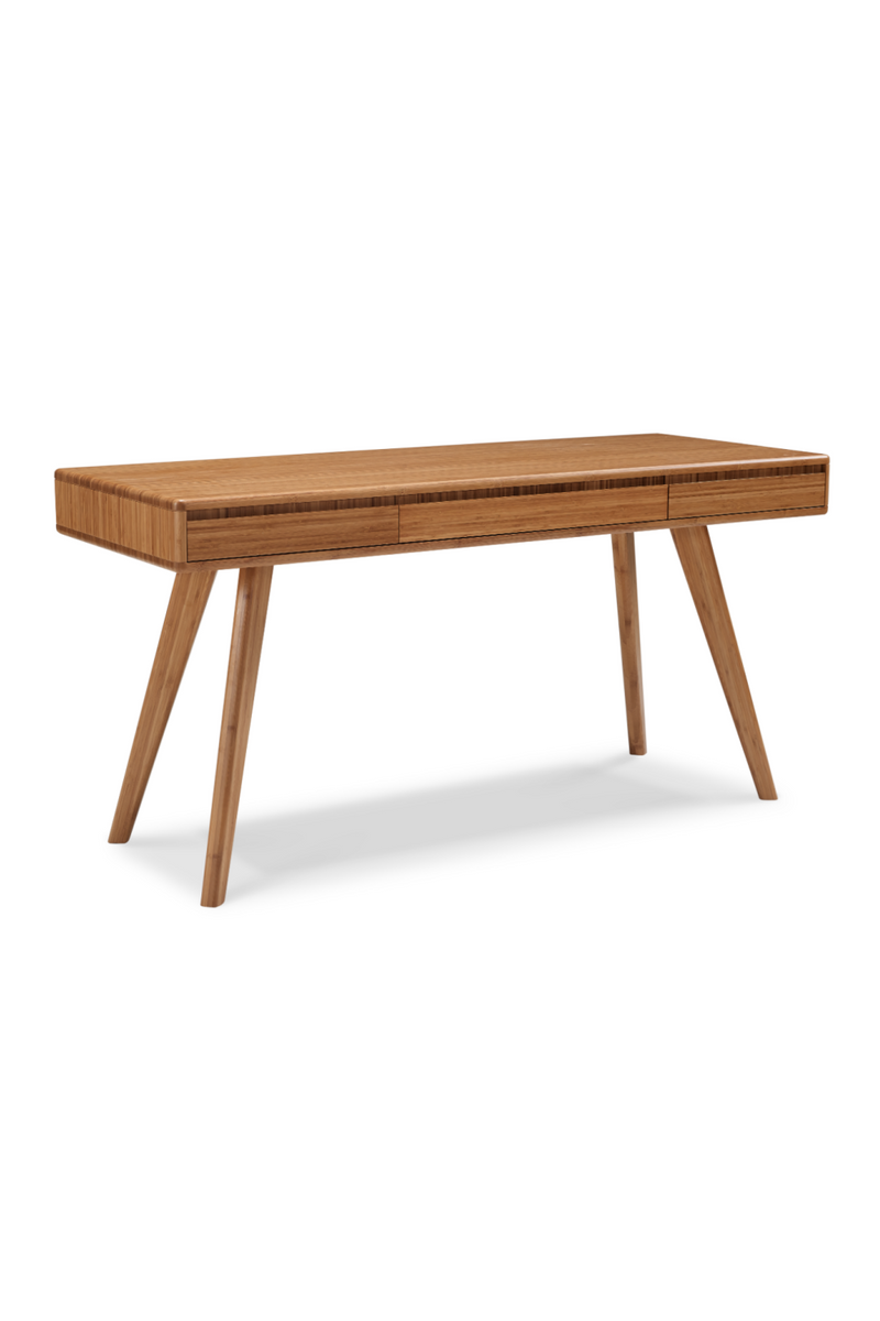 3-Drawer Bamboo Writing Desk | Greenington Currant | Woodfurniture.com