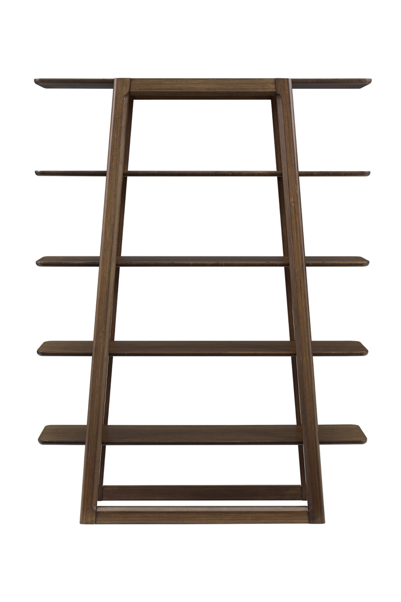 Bamboo Ladder Bookshelf | Greenington Currant | Woodfurniture.com