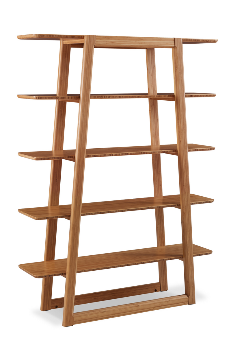 Bamboo Ladder Bookshelf | Greenington Currant | Woodfurniture.com