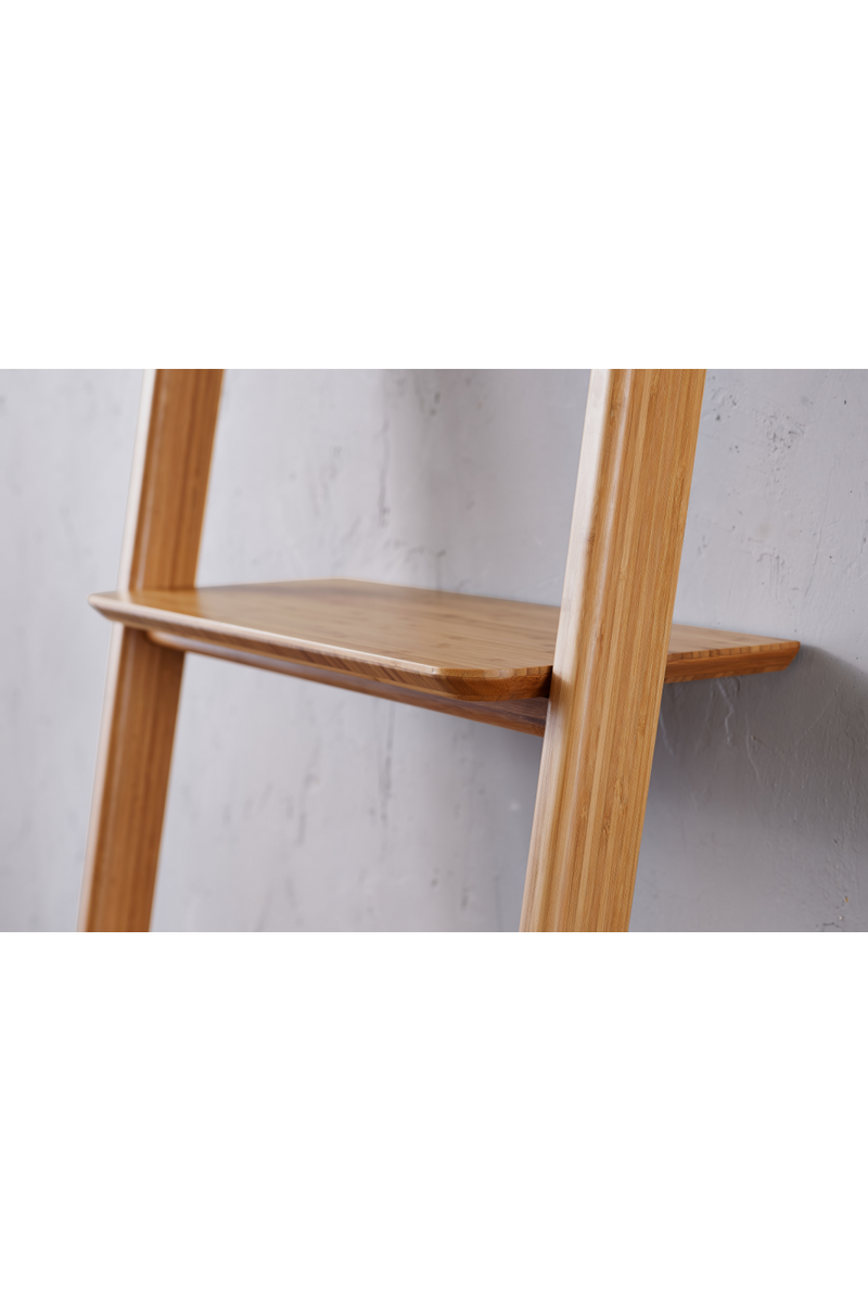 Bamboo Leaning Bookshelf | Greenington Currant | Woodfurniture.com