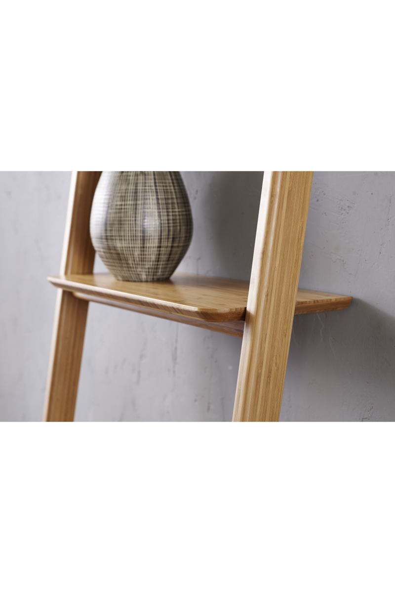 Bamboo Leaning Bookshelf | Greenington Currant | Woodfurniture.com