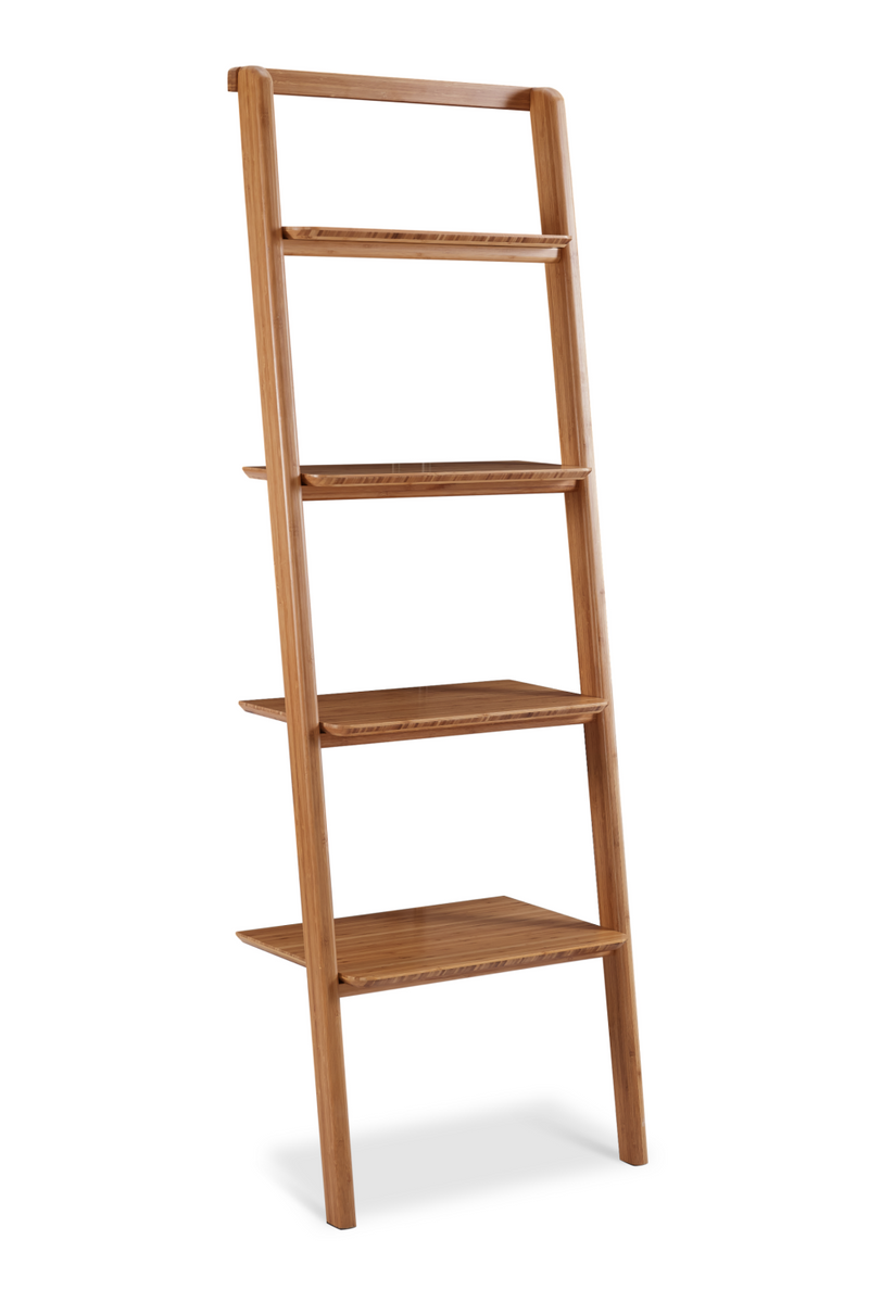 Bamboo Leaning Bookshelf | Greenington Currant | Woodfurniture.com