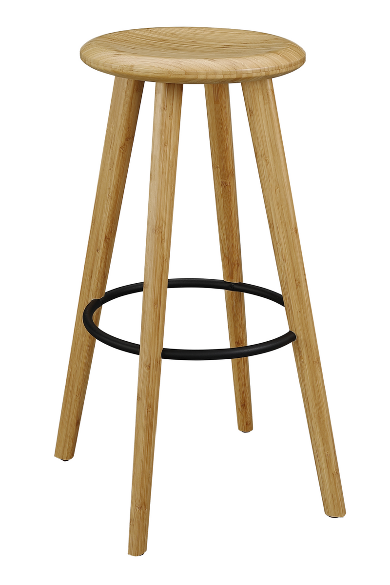 Natural Bamboo Bar Stools (2) | Greenington Mimosa | Woodfurniture.com