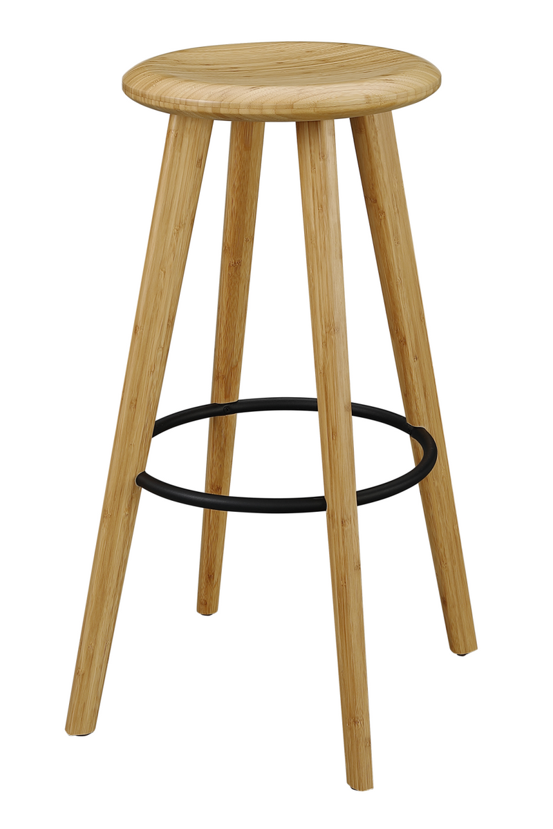 Natural Bamboo Bar Stools (2) | Greenington Mimosa | Woodfurniture.com