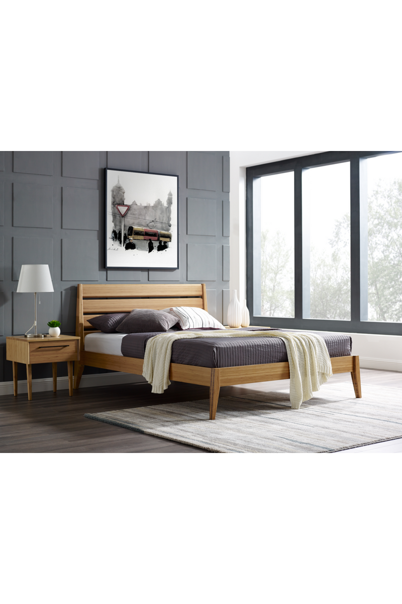 Beveled Bamboo Platform Bed | Greenington Sienna | Woodfurniture.com