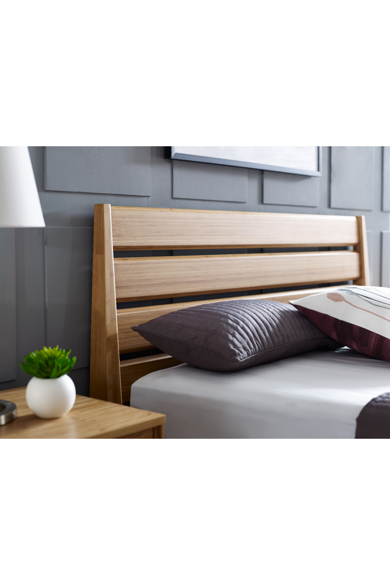 Beveled Bamboo Platform Bed | Greenington Sienna | Woodfurniture.com