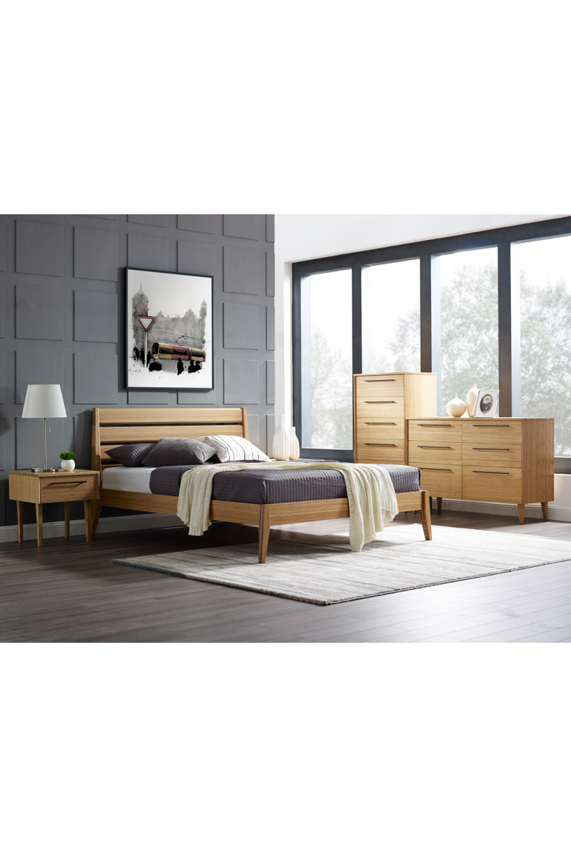 Beveled Bamboo Platform Bed | Greenington Sienna | Woodfurniture.com