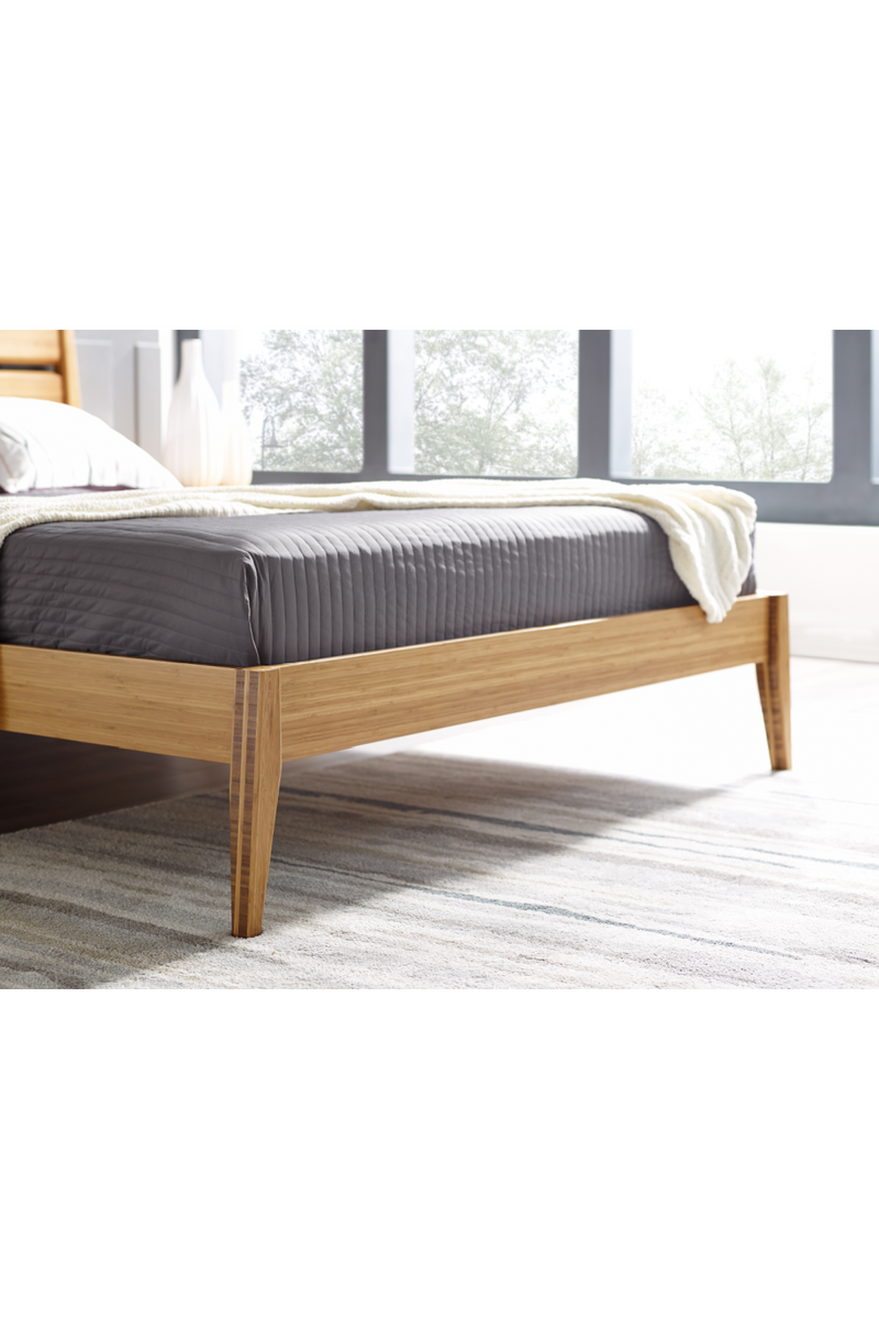 Beveled Bamboo Platform Bed | Greenington Sienna | Woodfurniture.com