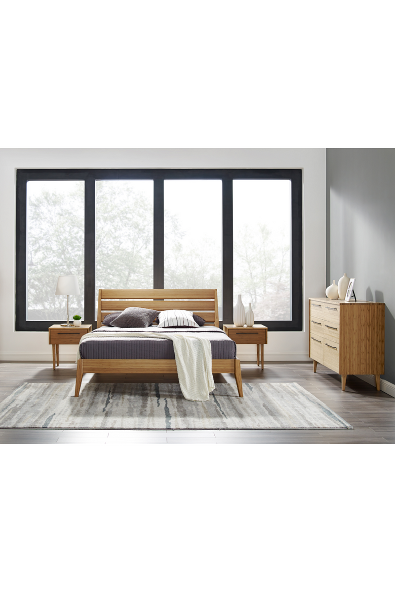 Beveled Bamboo Platform Bed | Greenington Sienna | Woodfurniture.com