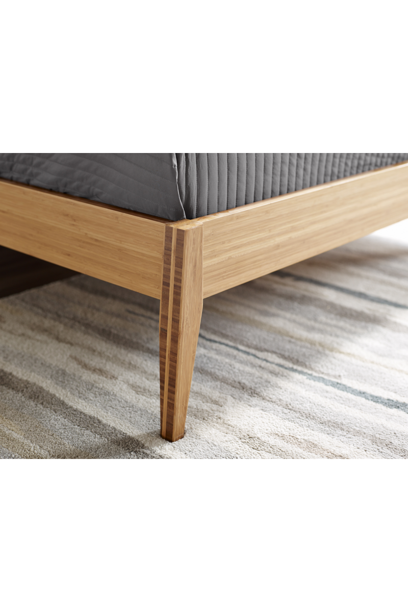 Beveled Bamboo Platform Bed | Greenington Sienna | Woodfurniture.com