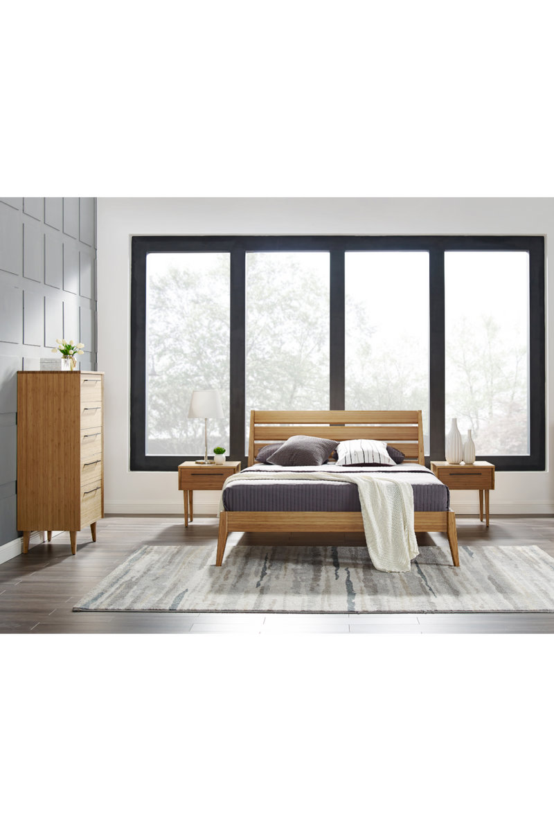 Beveled Bamboo Platform Bed | Greenington Sienna | Woodfurniture.com